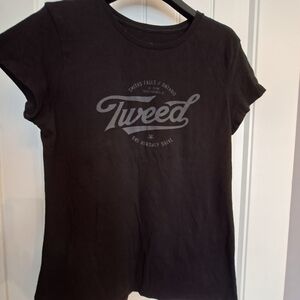Tweeds Black Graphic Tee